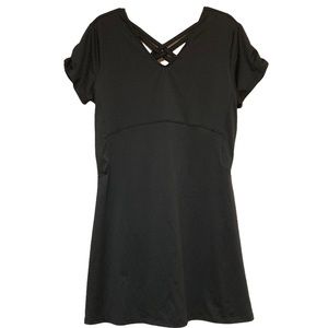 Reel Legends Keep It Cool UPF 50 Black Dress Size L Performance Athleisure